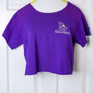 JMU Purple Cropped T-shirt James Madison University College Shirt Residence Life